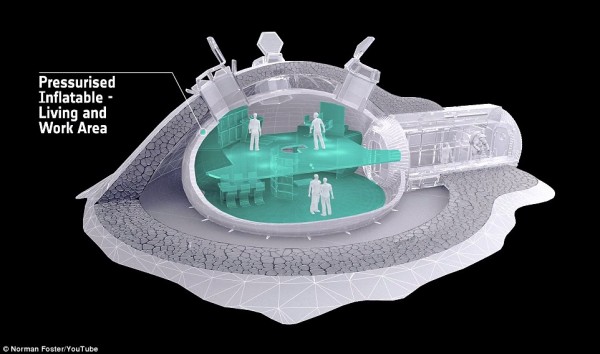 ЕКА представило проект лунного поселения, построенного по технологии 3D печати