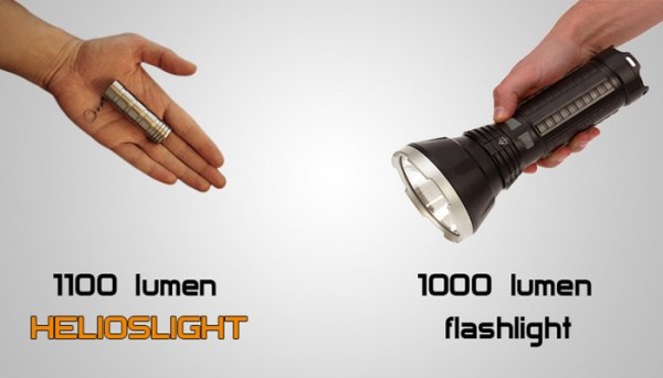 Helioslight: водонепроницаемый фонарик на 1100 люмен