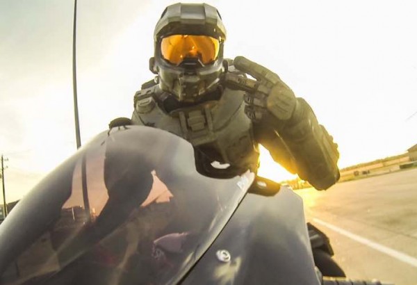 Привет, Master Chief: мотоциклетный шлем в стиле Halo