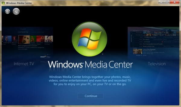 Windows Media Center исключат из Windows 10