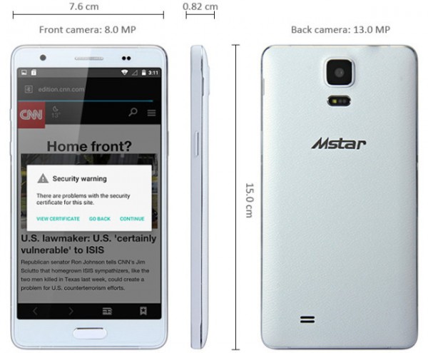 Mstar M1 Pro — смартфон с 2 ГБ ОЗУ за 137 долларов