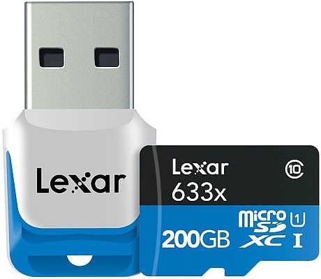 633x microSDXC UHS-I: быстрая и емкая флеш-карта от Lexar