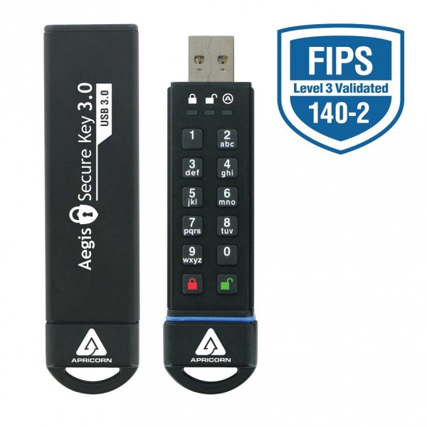 Aegis Secure Key 3.0 — защищенный флеш-брелок объемом 480 ГБ