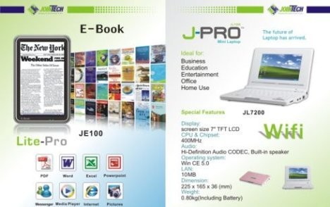 JoinTech JL7200 – дешевый нетбук с Wi-Fi