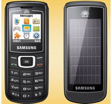 Samsung E1107 Crest Solar - телефон с солнечной батареей