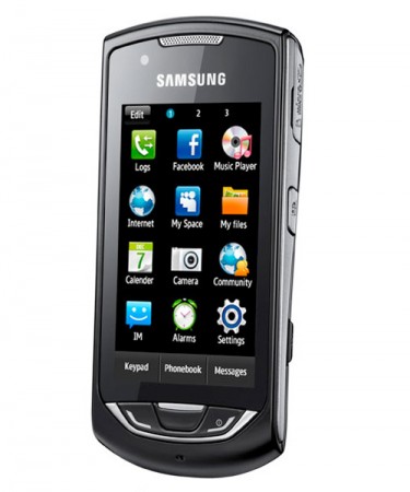 Новый сенсорный мобильник Samsung Monte S5620