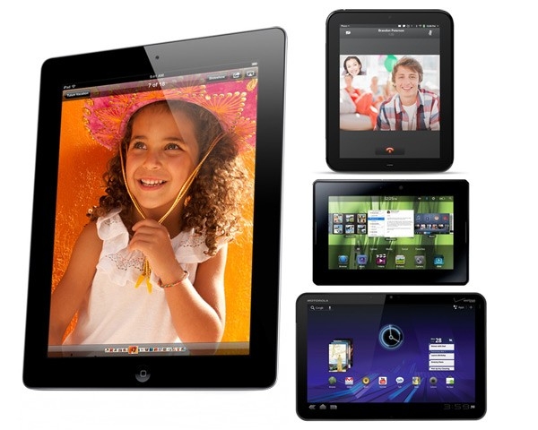 Сравнение iPad 2, Motorola Xoom, HP TouchPad и BlackBerry PlayBook