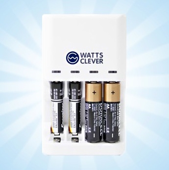 Перезаряжай обычные батарейки зарядником от WattsClever!