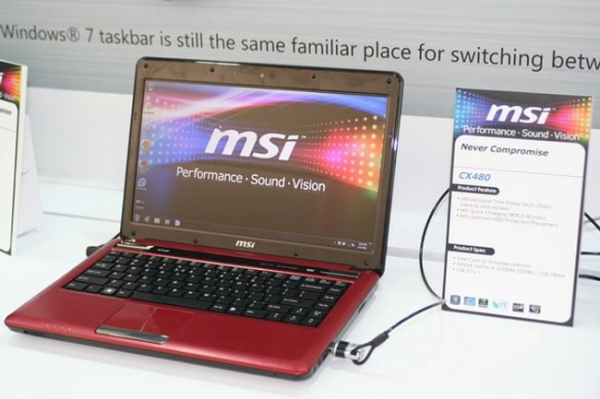 MSI CX480 – ноутбук с видеокартой nVidia GeForce GT 520M