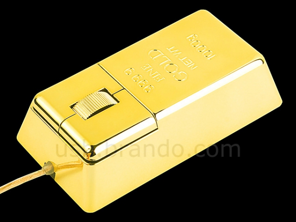 «Золотая» мышь USB Gold Bar Mouse
