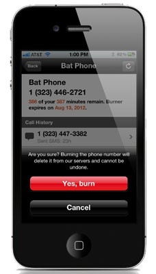 Приложение Burner способно менять телефонные номера на iPhone