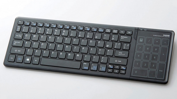 Elecom совместила тачпад и цифровой блок клавиш в новой клавиатуре