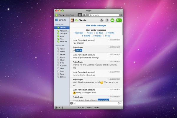 Старые версии Skype для Mac перестанут работать