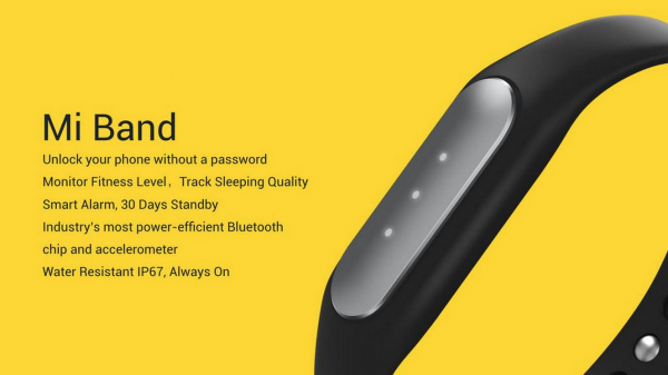 Xiaomi представила умный браслет Mi Band