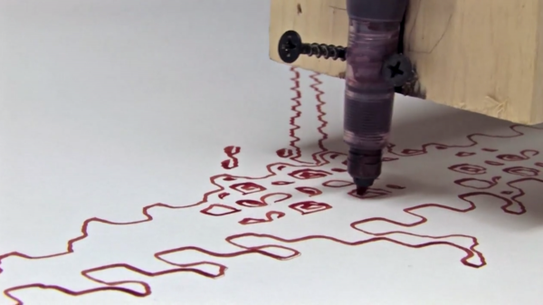 Роботизированный принтер нарисовал портрет художника его собственной кровью