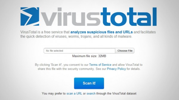 VirusTotal используют для отладки вредоносного ПО