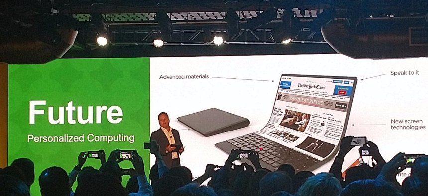 Компания Lenovo разработала свой гибкий ноутбук