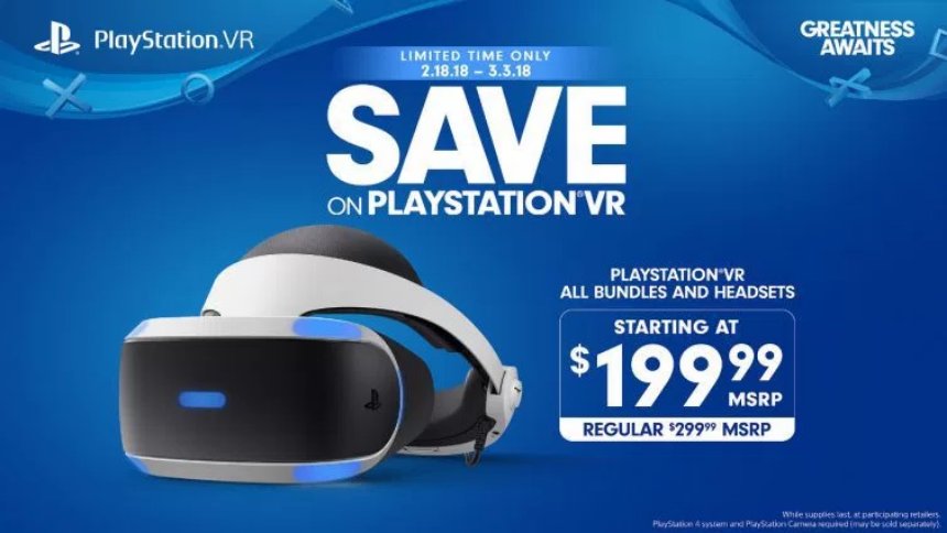 Sony снижает цены на PS VR до 200 долларов США на две недели