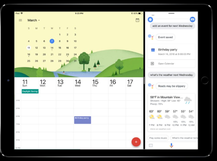 Google Assistant стал доступным на iPad