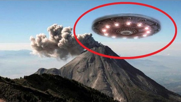Гигантский НЛО показался в момент извержения вулкана Везувия – уфологи