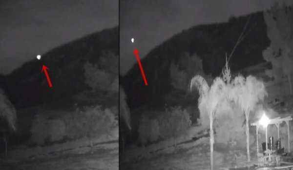 Треугольный НЛО: Камера ночного видения засняла жуткую аномалию в Калифорнии