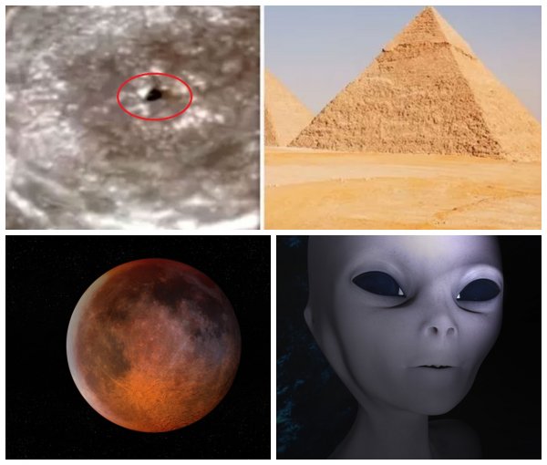 Египет посещали пришельцы? NASA показало фото с пирамидами на Луне