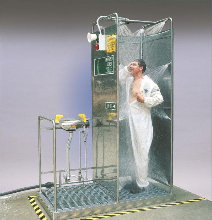 Аварийный душ — современное, эффективное, безопасное промышленное оборудование
